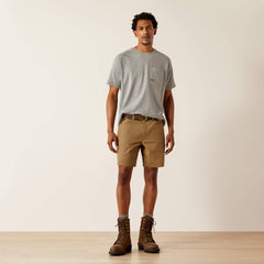 Rebar DuraStretch Made Tough 8" Short Men - FIELD KHAKI