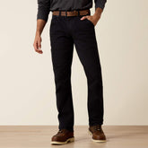 Rebar M5 Straight DuraStretch Washed Twill Dungaree Straight Leg Pant Men - BLACK
