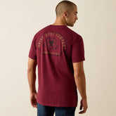 Ariat Shell Game Classic Fit T-Shirt Men - MAROON BANNER