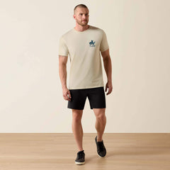 Ariat Split Freedom Painted Classic Fit T-Shirt Men - NATURAL