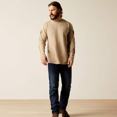 Ariat Elevated V2 T-Shirt Men - OATMEAL HEATHER