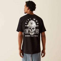Rebar Cotton Strong Hardhead T-Shirt Men - BLACK