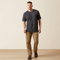 Rebar Cotton Strong Standard Pocket T-Shirt Men - CHARCOAL HEATHER
