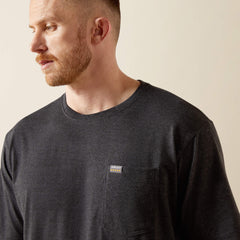 Rebar Cotton Strong Standard Pocket T-Shirt Men - CHARCOAL HEATHER