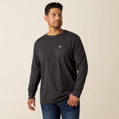 Rebar Cotton Strong Standard Pocket T-Shirt Men - CHARCOAL HEATHER