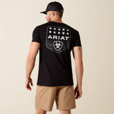 Ariat Stripe Patriotic Badge T-Shirt Men - BLACK