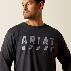 Rebar Cotton Strong Logo T-Shirt Men - CHARCOAL HEATHER