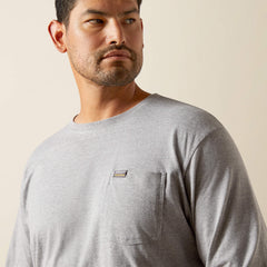 Rebar Cotton Strong Standard Pocket T-Shirt Men - HEATHER GREY
