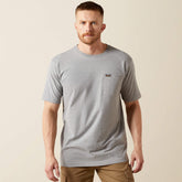 Rebar Cotton Strong Standard Pocket T-Shirt Men - HEATHER GREY