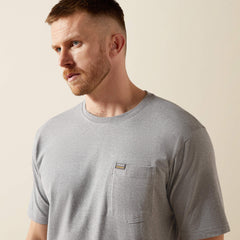 Rebar Cotton Strong Standard Pocket T-Shirt Men - HEATHER GREY