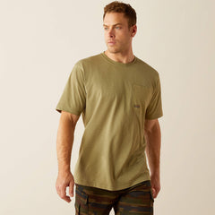 Rebar Workman 360 Shield Pocket T-Shirt Men - OIL GREEN