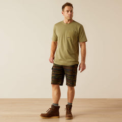 Rebar Workman 360 Shield Pocket T-Shirt Men - OIL GREEN