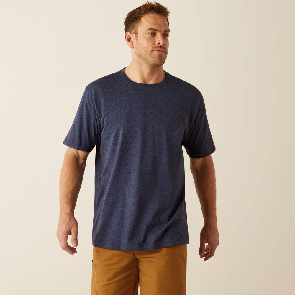 Rebar Cotton Strong Standard T-Shirt Men - NAVY HEATHER