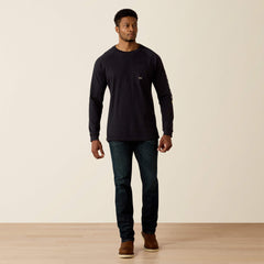 Rebar Cotton Strong Graphic T-Shirt Men - BLACK