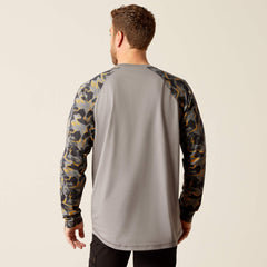 Rebar Workman Baseball T-Shirt Men - CHARCOAL GREY CAMO