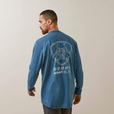 Rebar Workman Blueprint Men - INDIAN TEAL