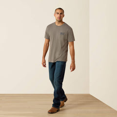 Ariat Paintriot Classic Fit T-Shirt Men - SMOKED PEARL