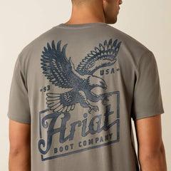 Ariat Paintriot Classic Fit T-Shirt Men - SMOKED PEARL