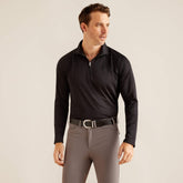 Sunstopper 3.0 1/4 Zip Baselayer Men - BLACK