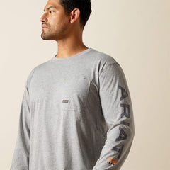 Rebar Workman Logo T-Shirt Men - HEATHER GREY
