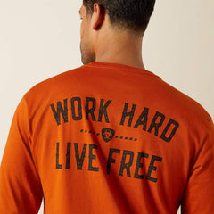 Rebar Cotton Strong WHLF T-Shirt Men - POTTER'S CLAY