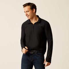 Lowell 3.0 1/4 Zip Baselayer Men - BLACK