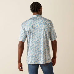 Charger 2.0 Printed Polo Men - GREY HEATHER