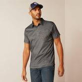 Rebar Foreman Polo Men - CHARCOAL HEATHER