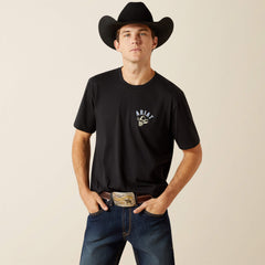 Ariat Stitched Skull T-Shirt Men - BLACK