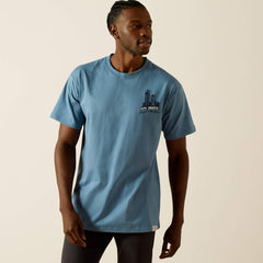 Sendero Country Fences T-Shirt Men - COPEN BLUE