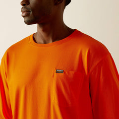 Rebar Cotton Strong Standard Pocket T-Shirt Men - SAFETY ORANGE