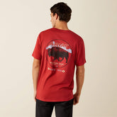 Ariat Patriot Buffalo Coin T-Shirt Men - BRICK RED