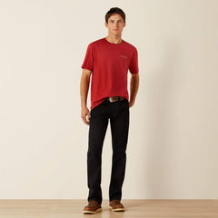 Ariat Patriot Buffalo Coin T-Shirt Men - BRICK RED