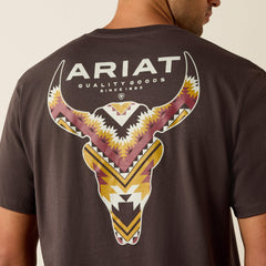 Ariat Southwest Longest Horn Classic Fit T-Shirt Men - VINTAGE BLACK
