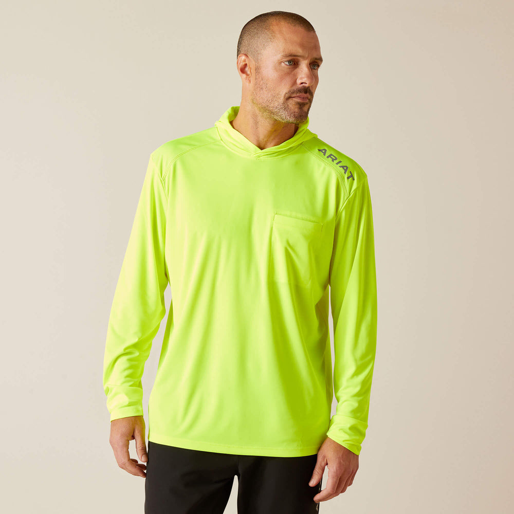 Rebar Sunblocker Hooded T-Shirt Men - SAFETY YELLOW