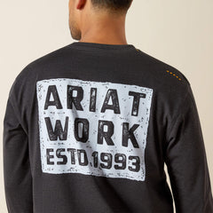 Rebar Workman Brickyard T-Shirt Men - CHARCOAL HEATHER