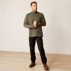 Rebar Gridwork Baselayer 1/4 Zip T-Shirt Men - BEETLE
