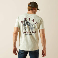 Ariat Straight Shooter T-Shirt Men - OATMEAL HEATHER
