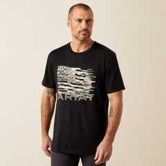 Ariat Freedom Flag T-Shirt Men - BLACK