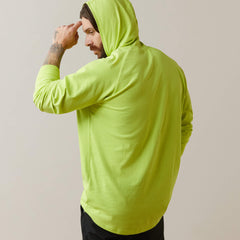 Rebar Cotton Strong Hooded T-Shirt Men - BRIGHT YELLOW