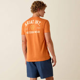 Ariat Outline Shop T-Shirt Men - PAPAYA