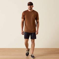Ariat BBQ Smoke Classic Fit T-Shirt Men - SOFT SILT