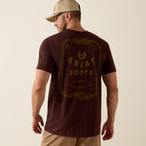 Ariat Western Ropes Classic Fit T-Shirt Men - PUCE
