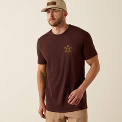 Ariat Western Ropes Classic Fit T-Shirt Men - PUCE