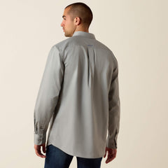 Team Logo Lightweight Twill Fitted Shirt Men - GREY/KHAKI
