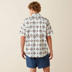 Printed VentTEK Classic Fit Shirt Men - OFF WHITE