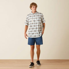 Printed VentTEK Classic Fit Shirt Men - OFF WHITE