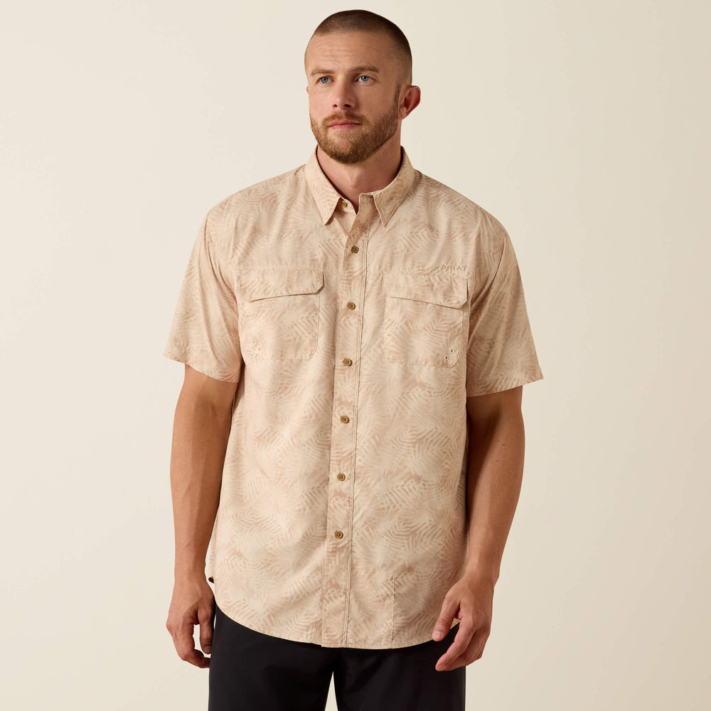Printed VentTEK Outbound Classic Fit Shirt Men - CRÈME BRULEE CREAM