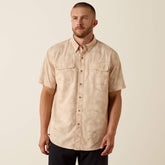 Printed VentTEK Outbound Classic Fit Shirt Men - CRÈME BRULEE CREAM