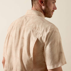 Printed VentTEK Outbound Classic Fit Shirt Men - CRÈME BRULEE CREAM